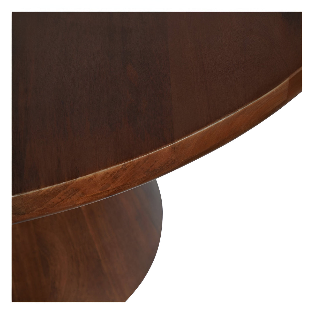 Monterey Round Wooden Dining Table - Brown