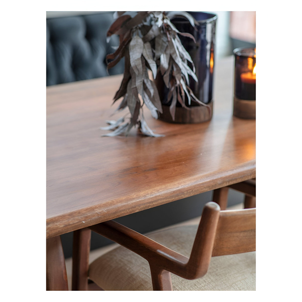 Monterey Rectangular Wooden Dining Table - Brown