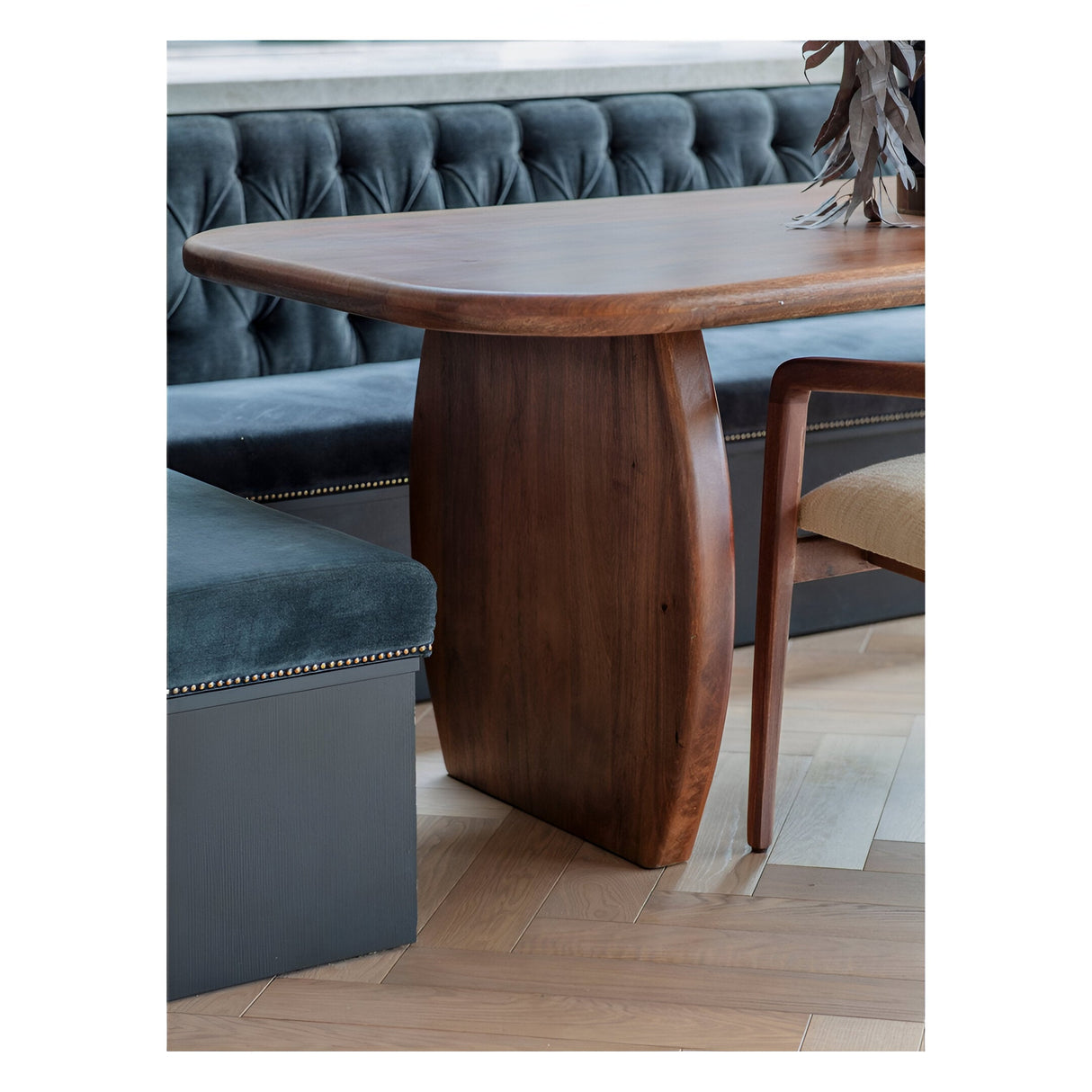 Monterey Rectangular Wooden Dining Table - Brown