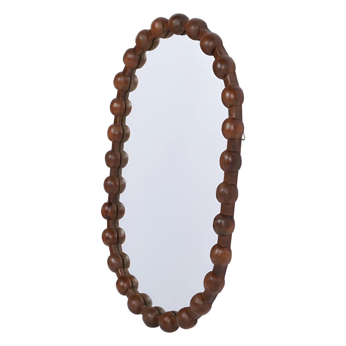 Carmel Oval Wooden Carved Wall Mirror - 61x89cm