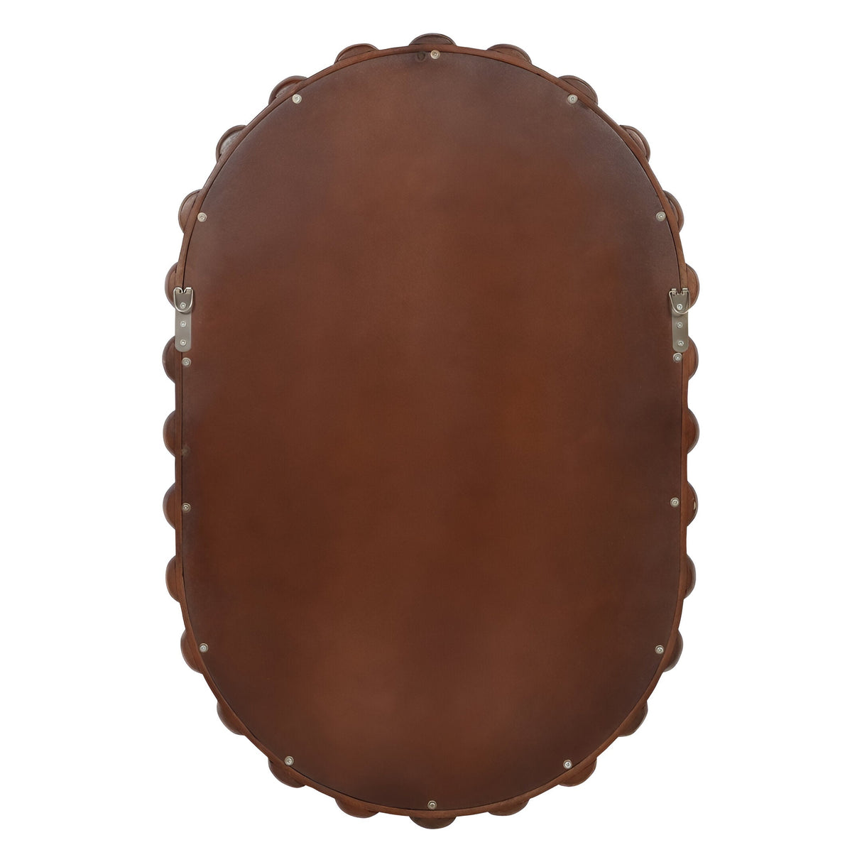 Carmel Oval Wooden Carved Wall Mirror - 61x89cm