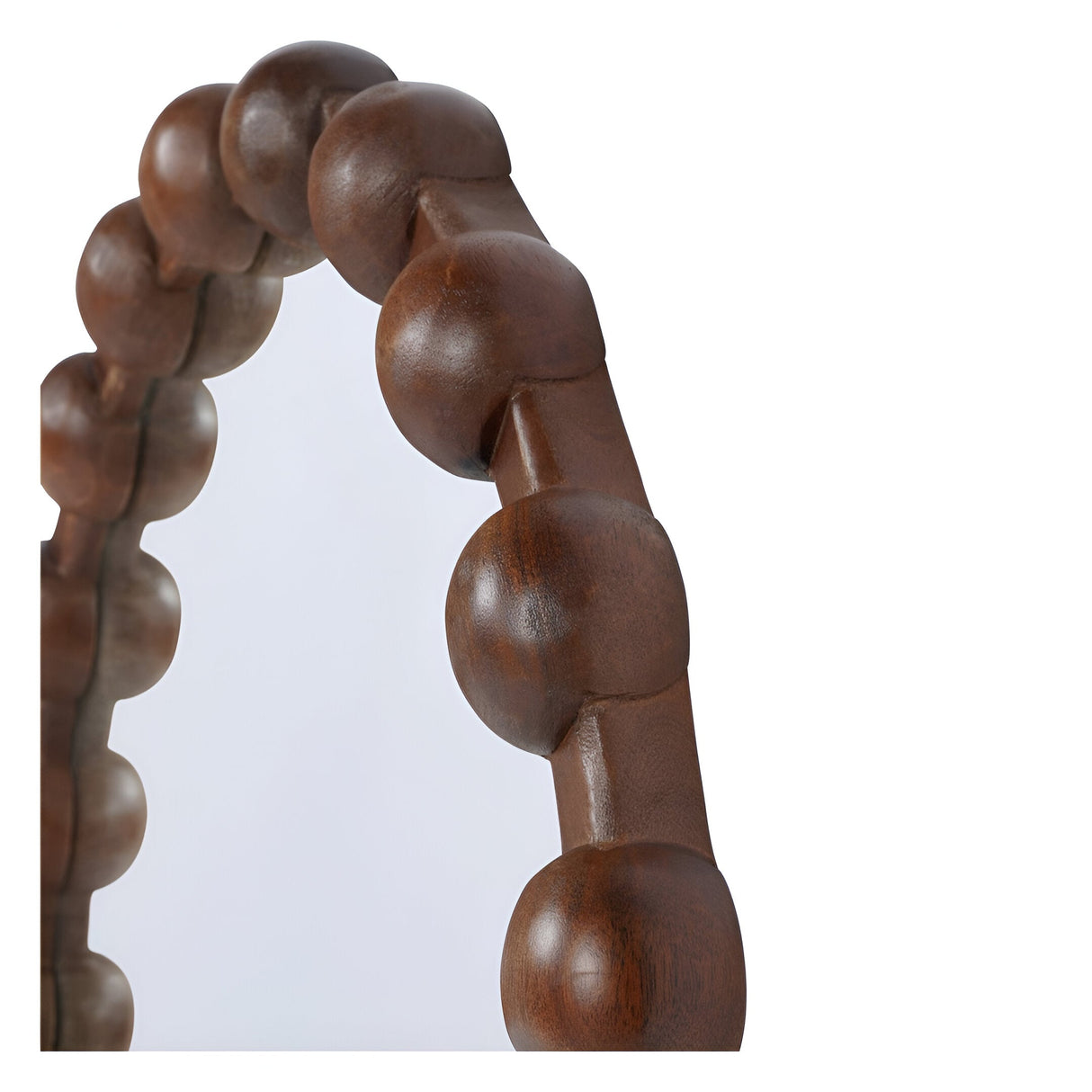 Carmel Oval Wooden Carved Wall Mirror - 61x89cm