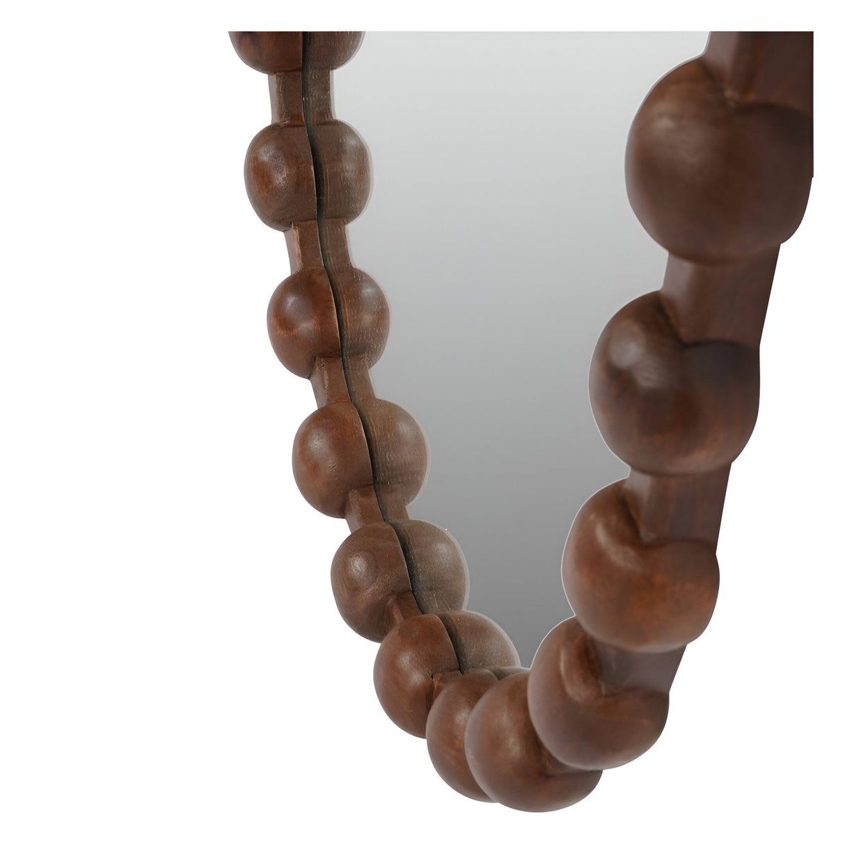 Carmel Oval Wooden Carved Wall Mirror - 61x89cm