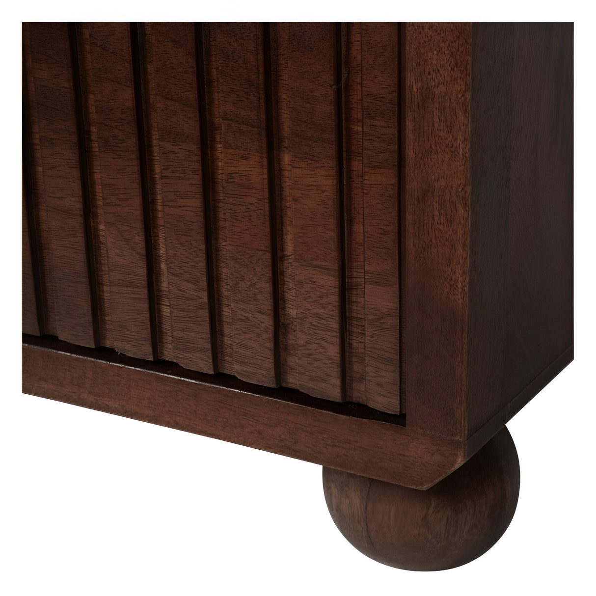 Carmel Wooden 6-Drawer Chest With Marble Top - Brown