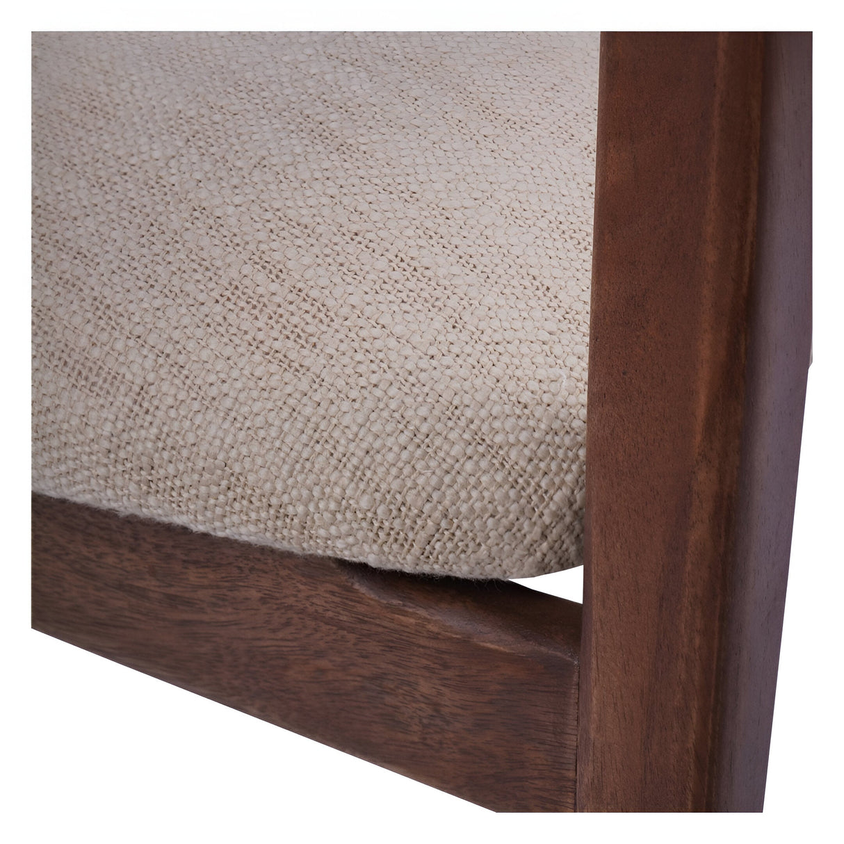 Monterey Wooden Upholstered Dining Chair - Beige