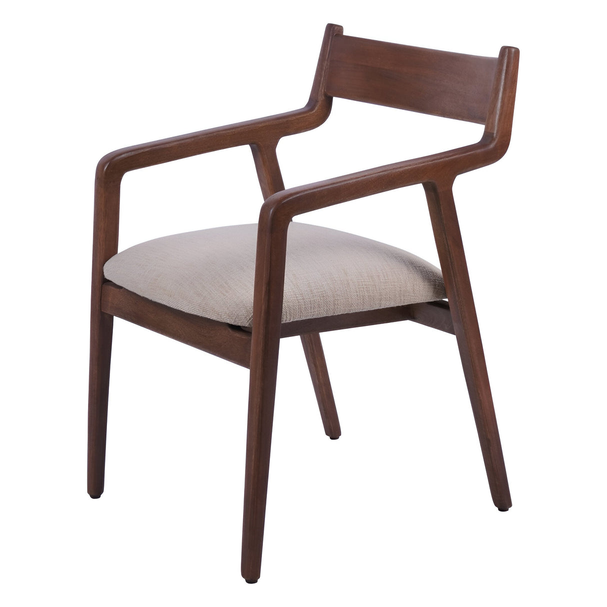 Monterey Wooden Upholstered Dining Chair - Beige