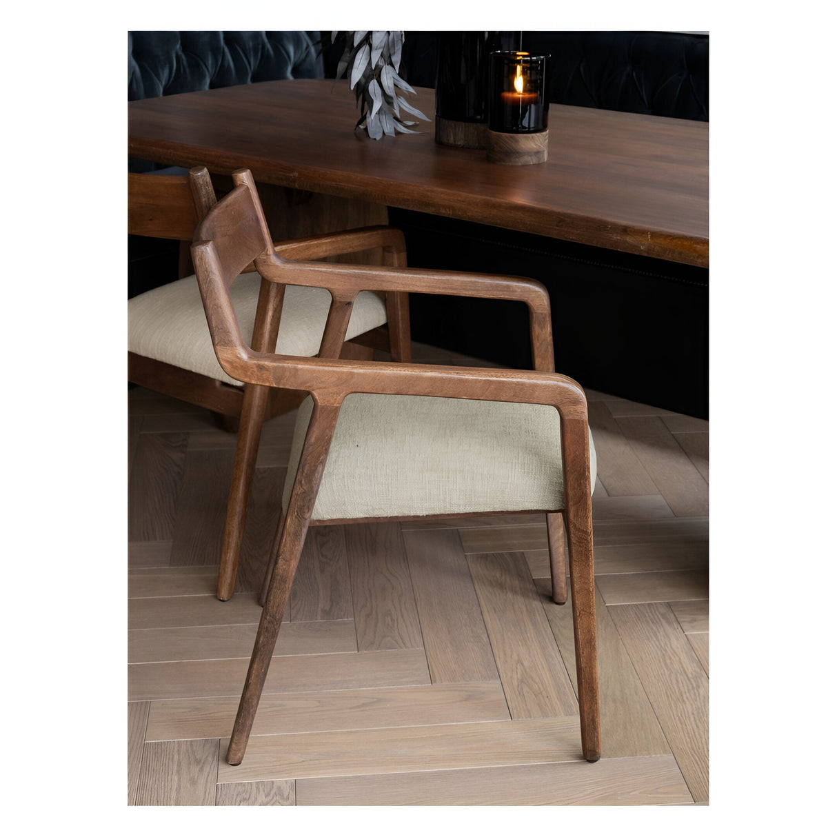 Monterey Wooden Upholstered Dining Chair - Sage