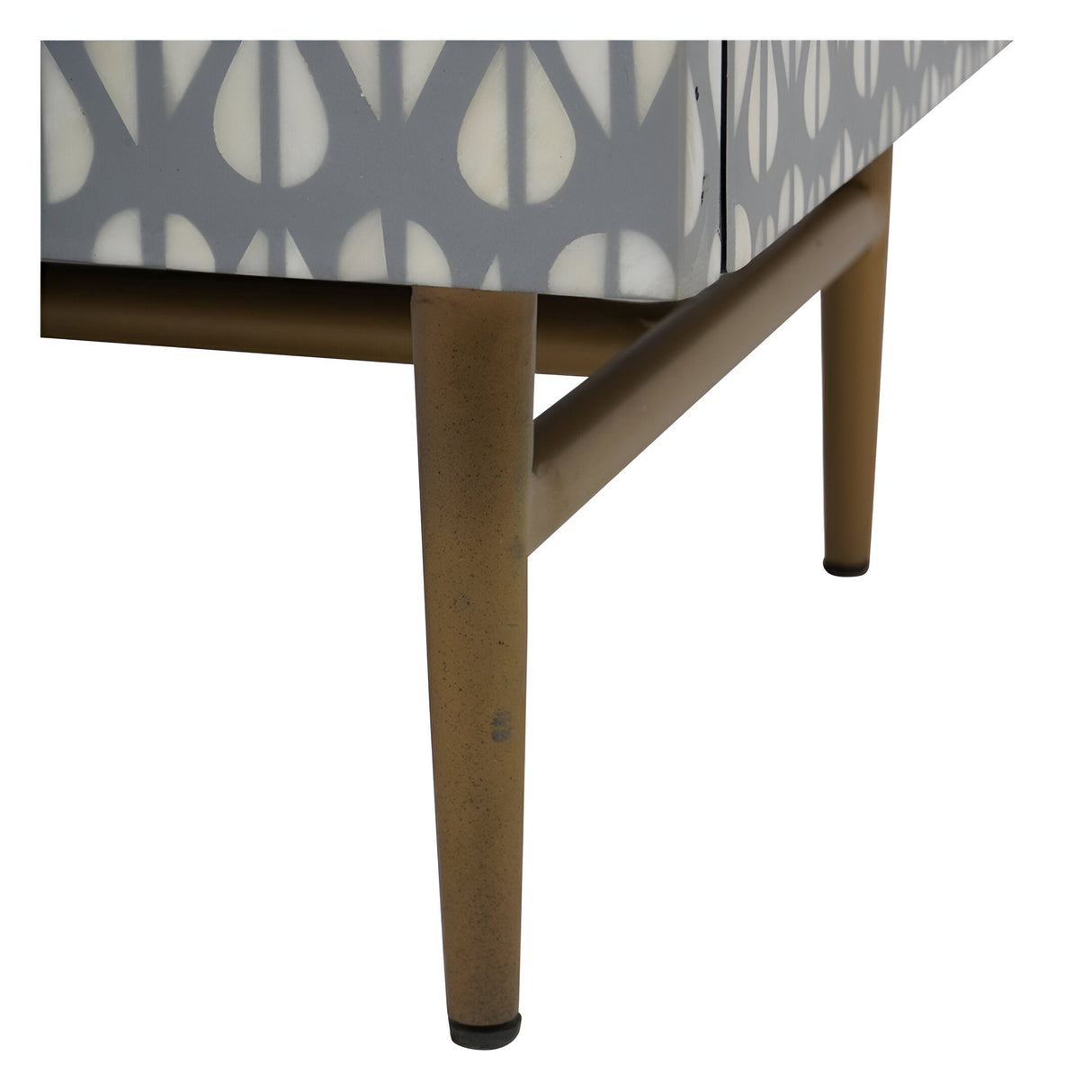 Burgess 2-Door Bedside Cabinet - Grey