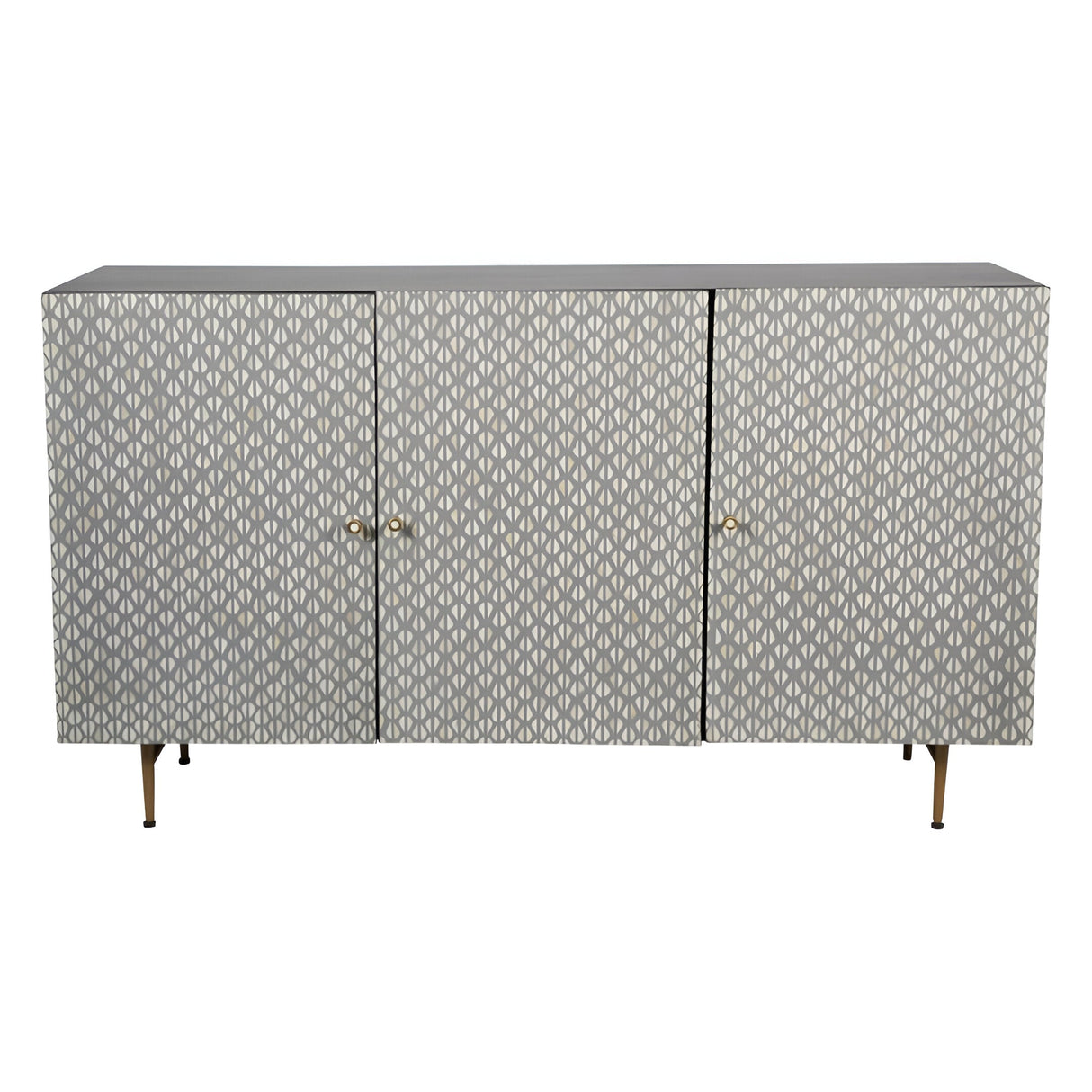 Burgess 3-Door Buffet Sideboard - Grey