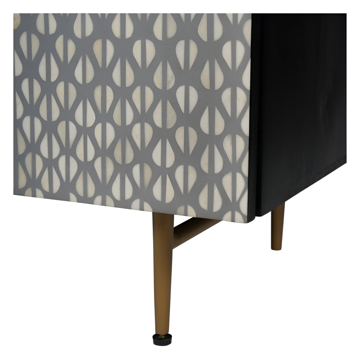 Burgess 3-Door Buffet Sideboard - Grey