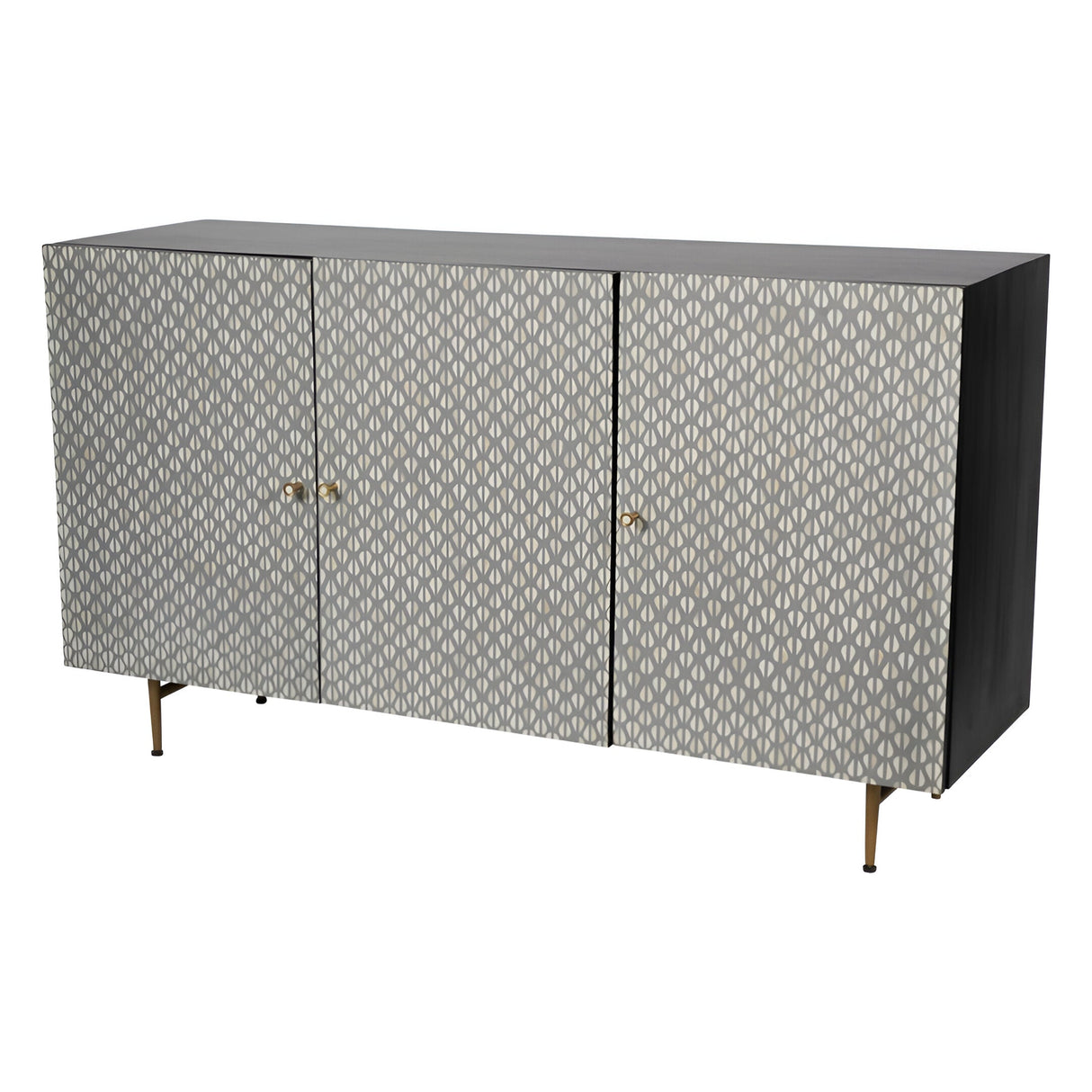 Burgess 3-Door Buffet Sideboard - Grey