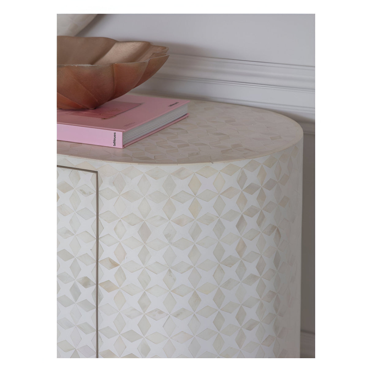 Aspen Bone Inlay Buffet Sideboard - White