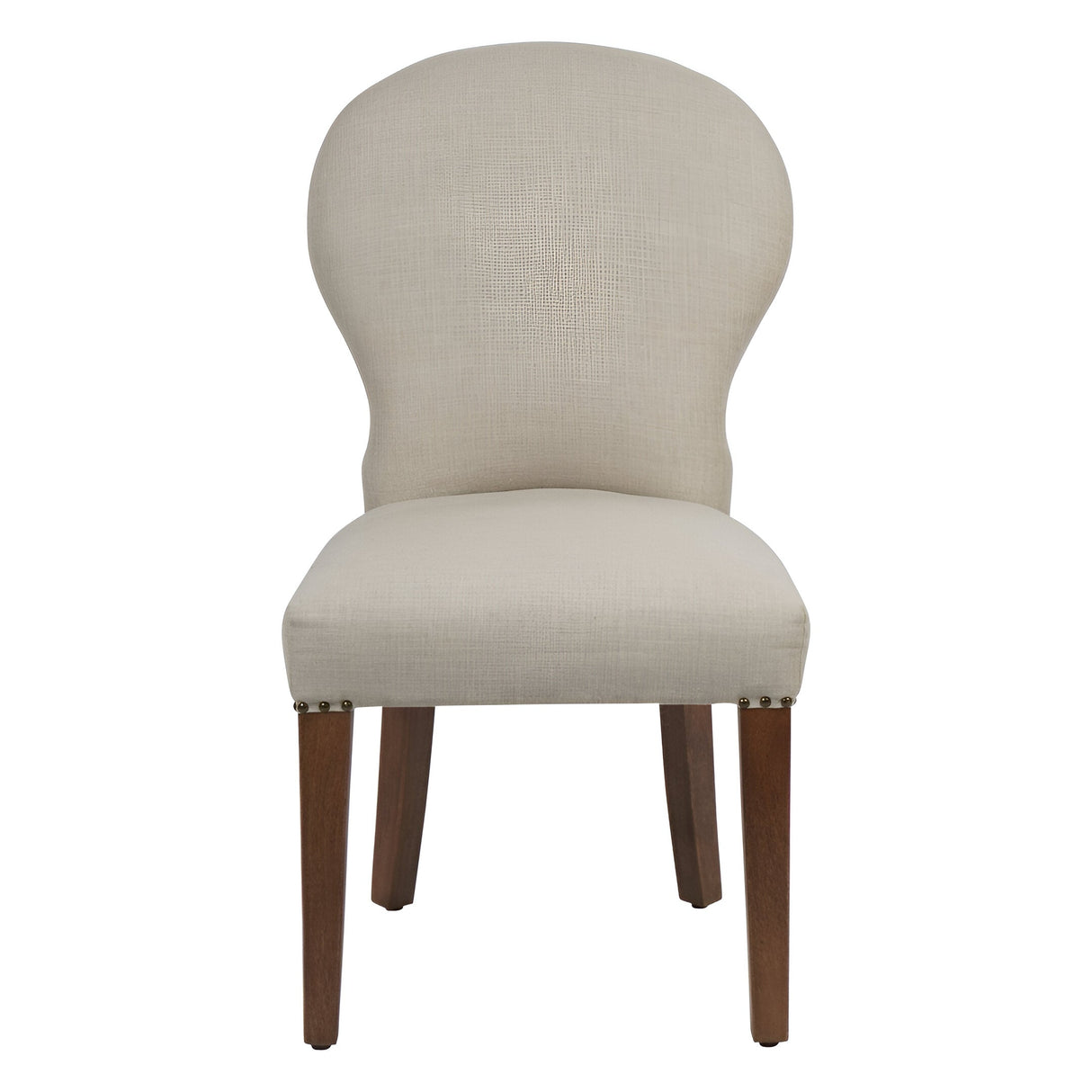 Walker Wooden Upholstered Dining Chair - Beige