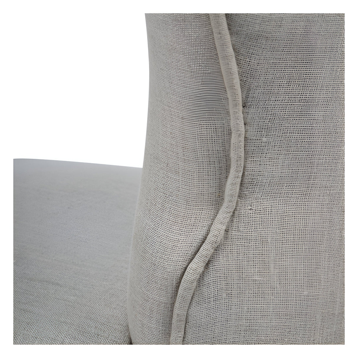 Walker Wooden Upholstered Dining Chair - Beige