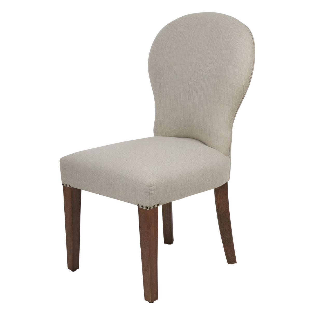 Walker Wooden Upholstered Dining Chair - Beige