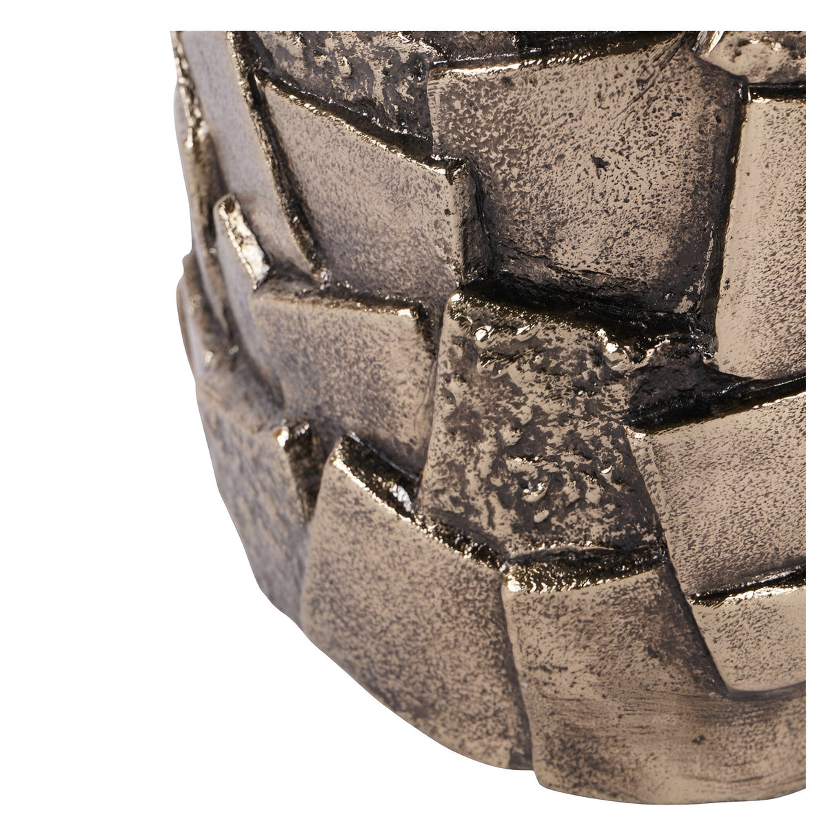 Montrose Cast Aluminium Decorative Vase 36cm - Antique Gold