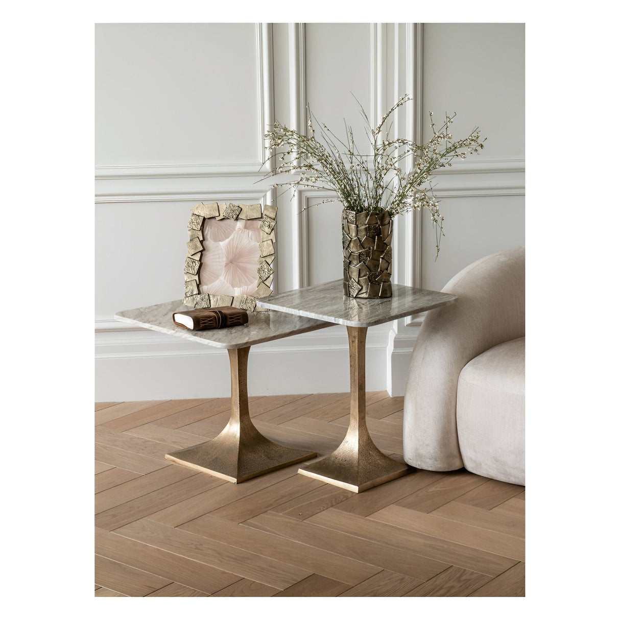 Montrose Cast Aluminium Decorative Vase 25cm - Antique Gold