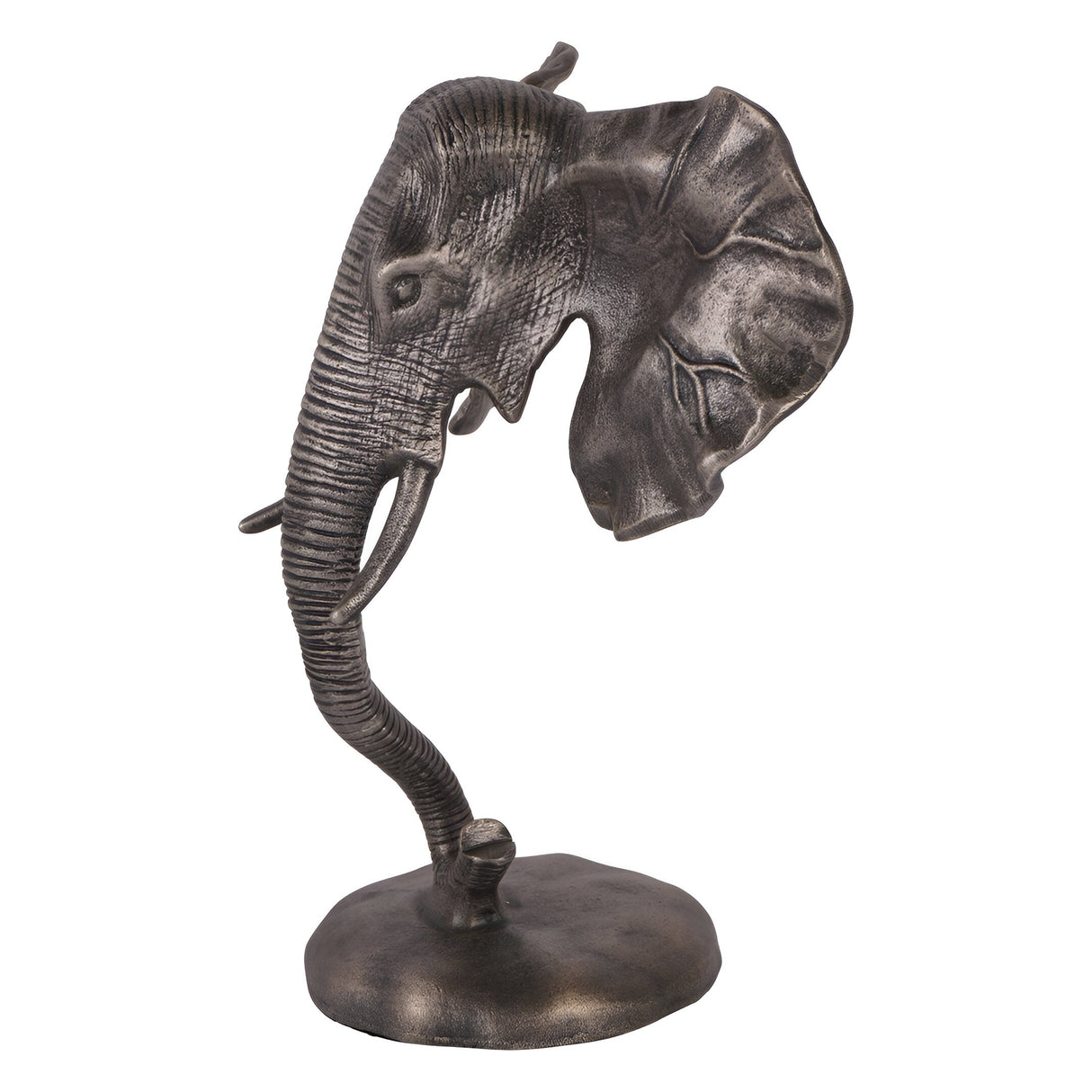 Kariba Cast Aluminium Elephant Figurine - 31.5cm