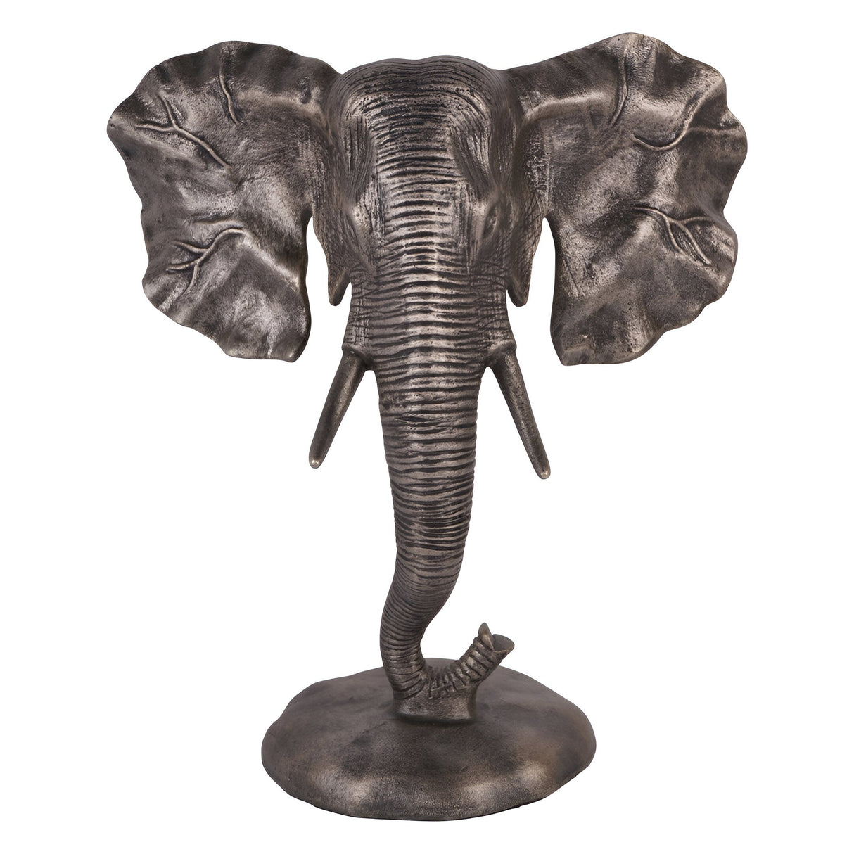 Kariba Cast Aluminium Elephant Figurine - 31.5cm