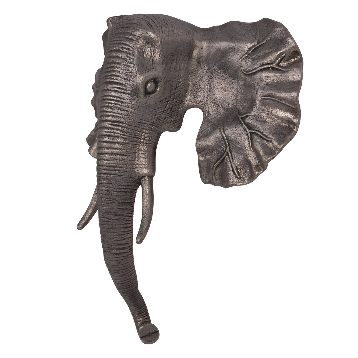 Kariba Cast Aluminium Elephant Wall Art - 37x39cm