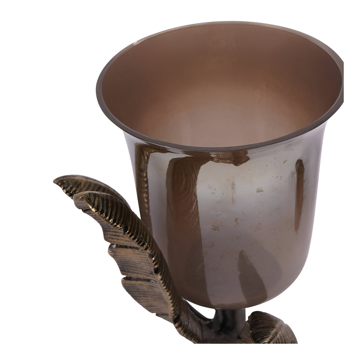 Kariba Elephant Large Hurricane 37cm - Antique Brass