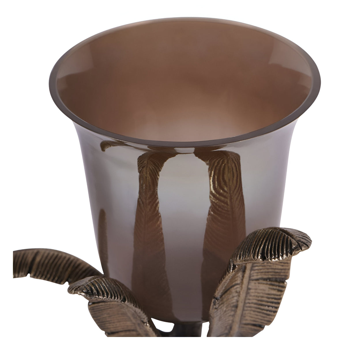 Kariba Elephant Small Hurricane 30cm - Antique Brass