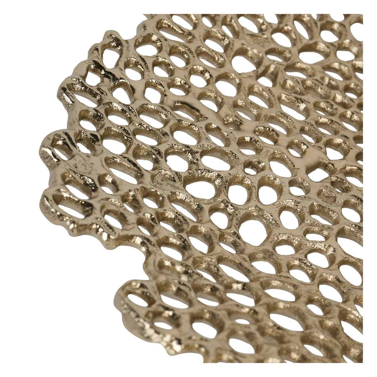 Miel Cast Aluminium Platter - Brass