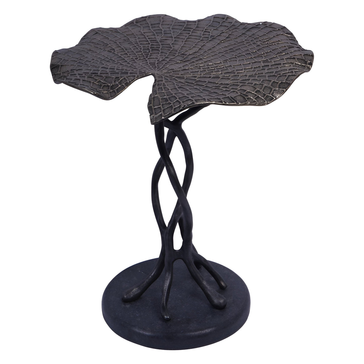 Lily Pad Leaf Side Table - Gold