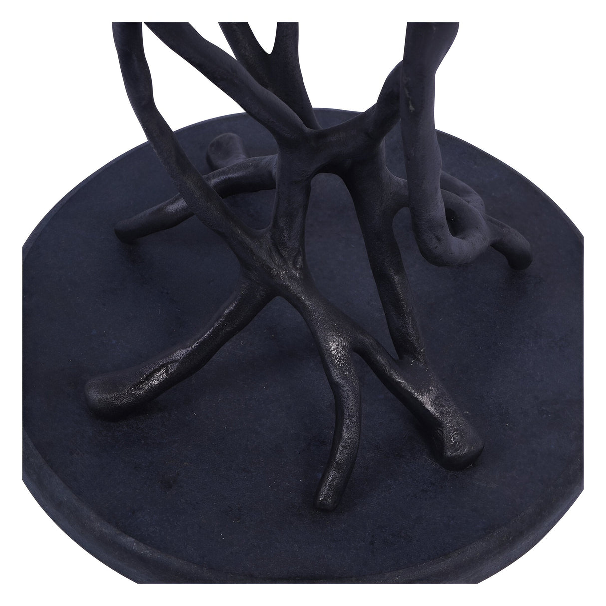 Lily Pad Leaf Trio Aluminium Side Table - Black