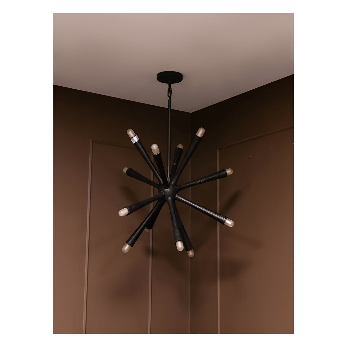 Arren 12 Light Chandelier - Black