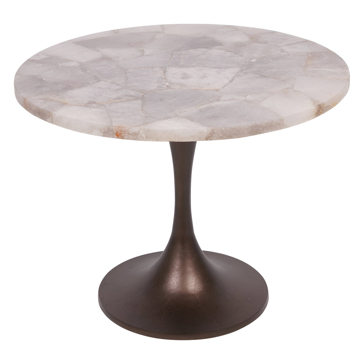 Bosworth Smokey Quartz Side Table 60cm - Grey