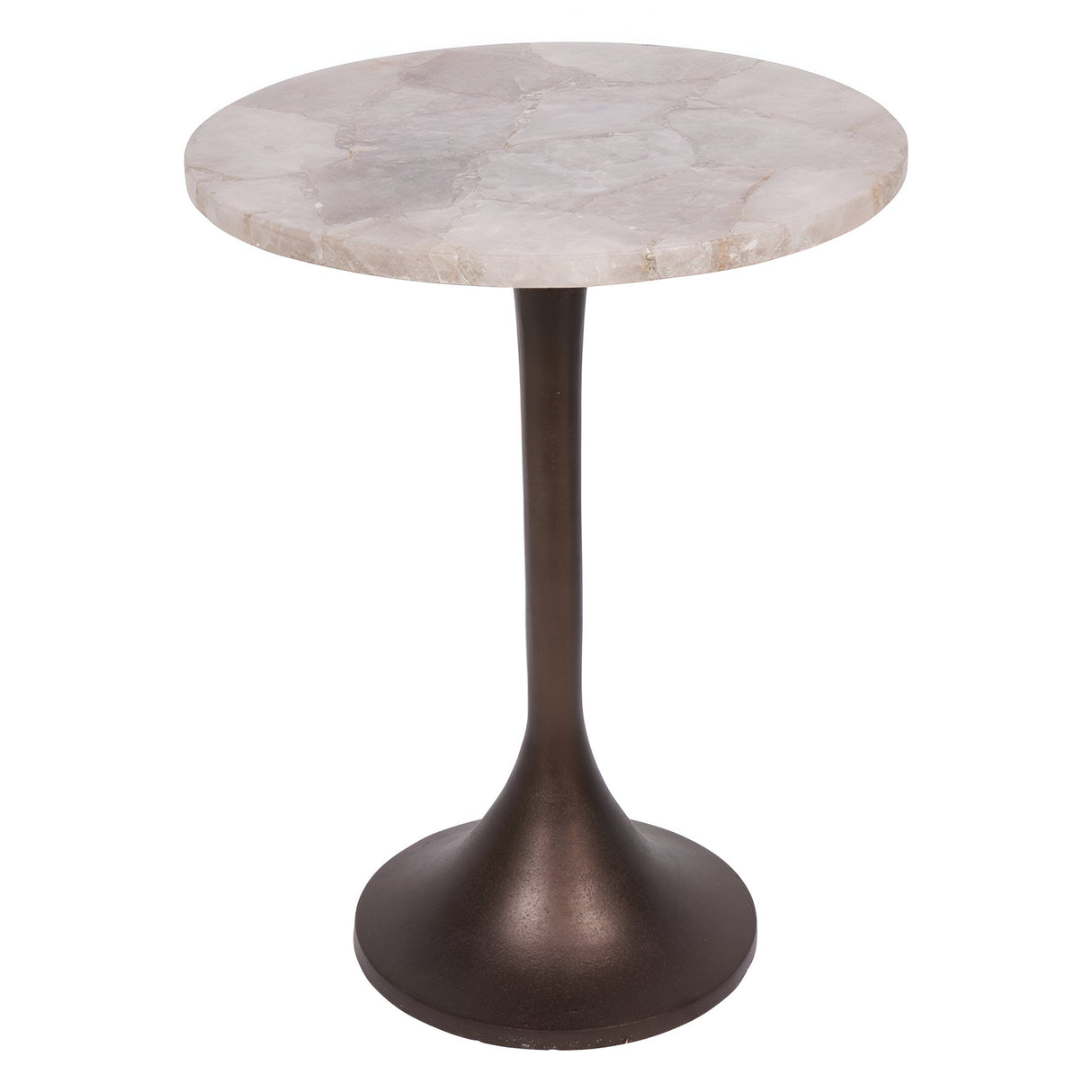 Bosworth Smokey Quartz Side Table 42cm - Grey