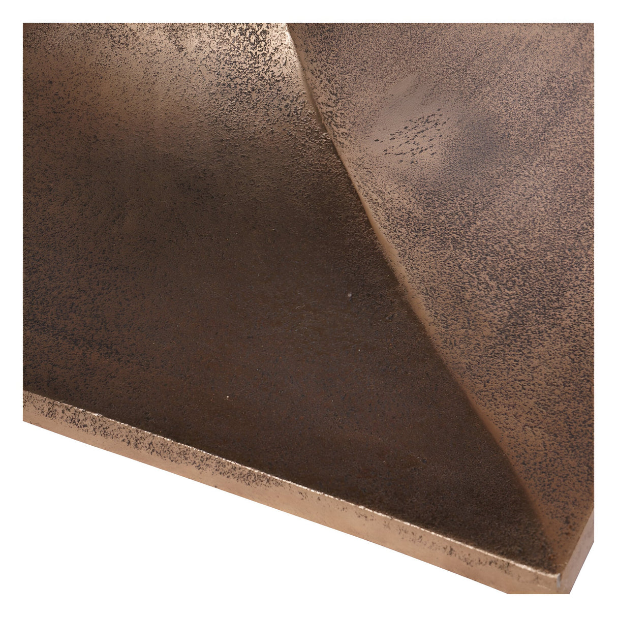 Morchino Marble Coffee Table 70cm - White & Bronze