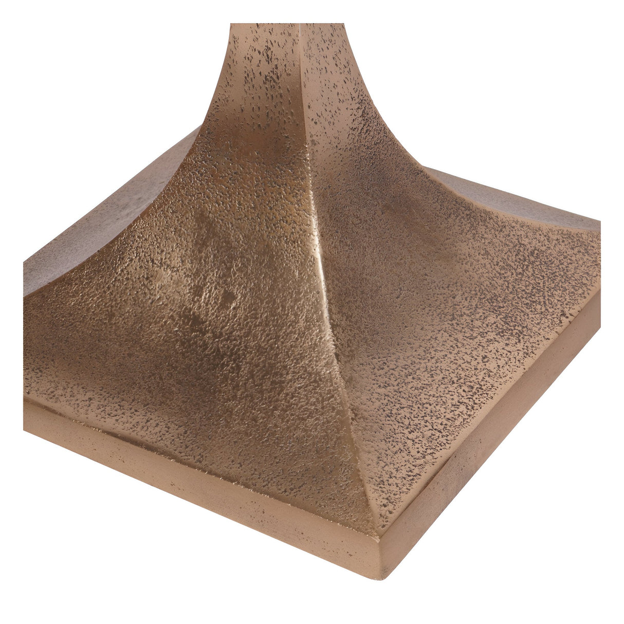 Morchino Marble Side Table 44cm - White & Bronze