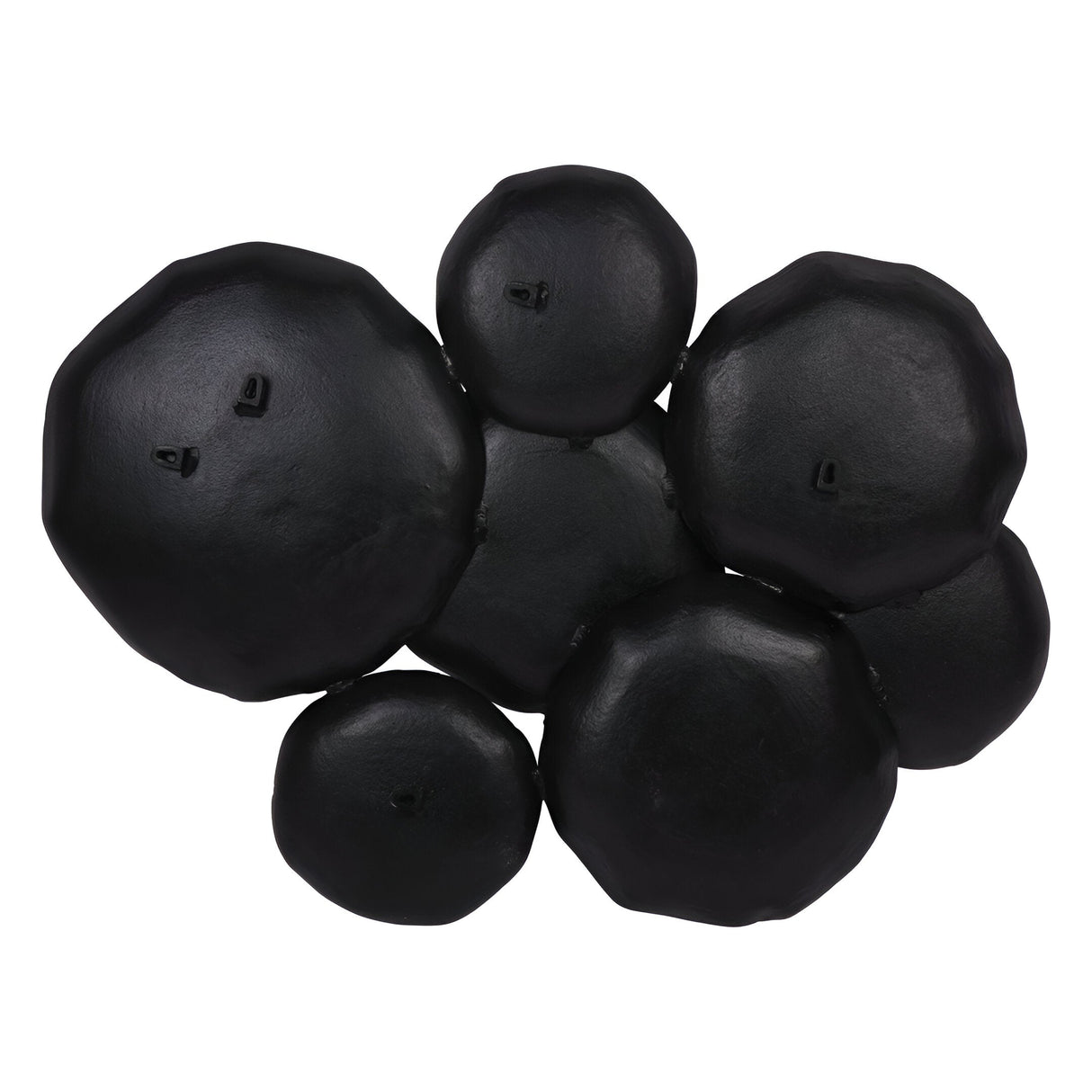 Arlow 7 Disc Black Metal Wall Art - 95x120cm