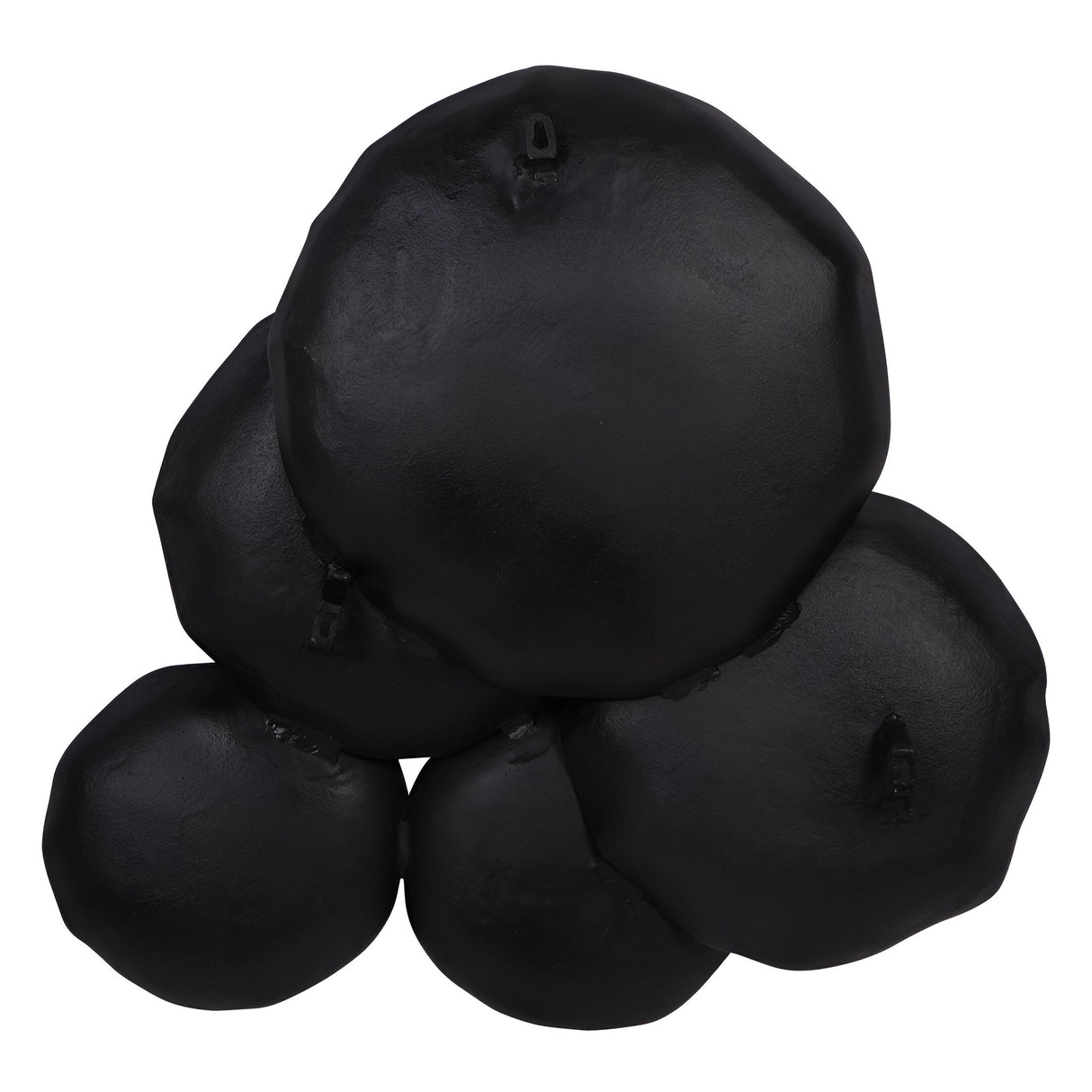 Arlow 5 Disc Black Metal Wall Art - 82x88cm