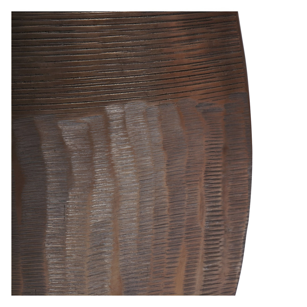 Southwold Textured Oval Vase 100cm - Antique Brass