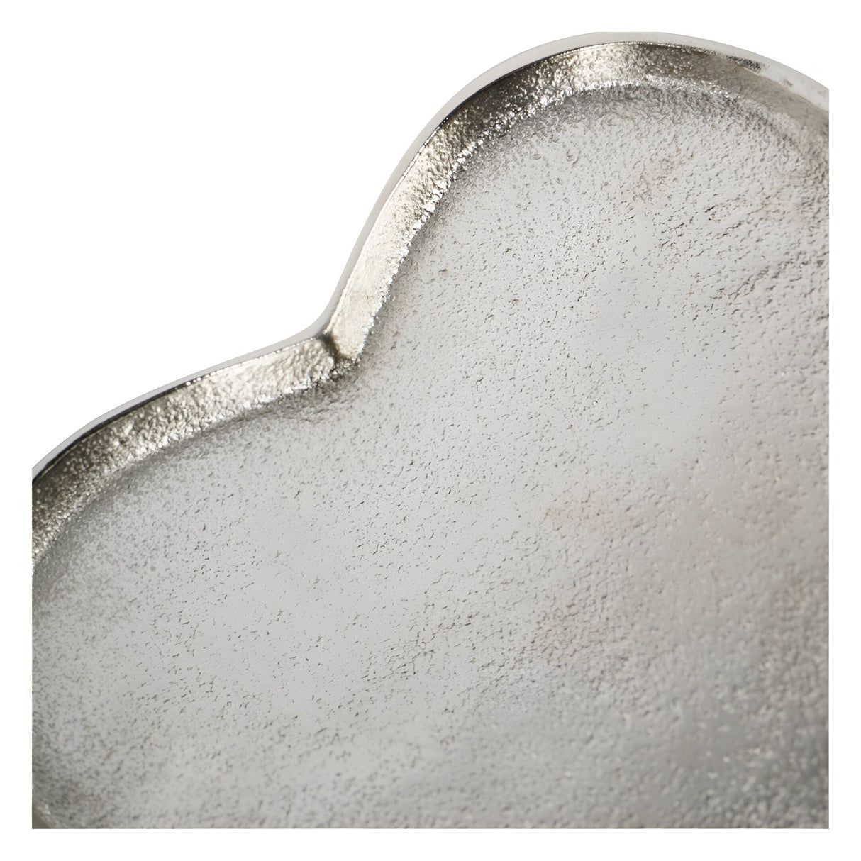 Esme Heart Set of 2 Plates - Silver