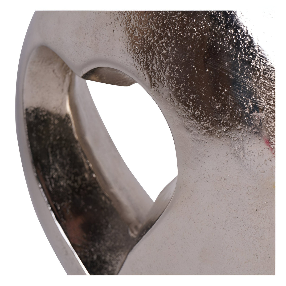 Esme Heart Cast Aluminium Sculptural Vase - Silver