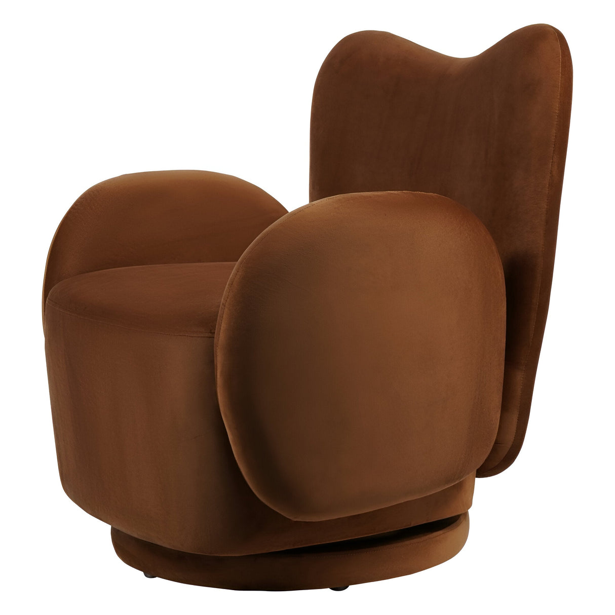 Bingham Upholstered Swivel Chair - Soft Caramel