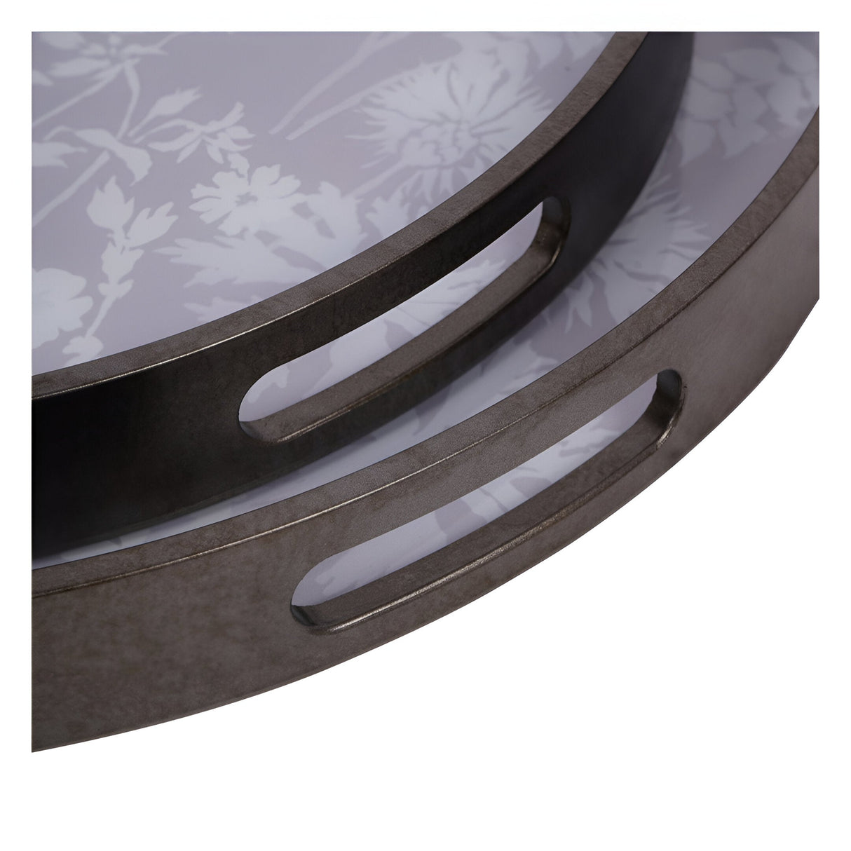 Laura Ashley Tidworth Set of 2 Trays - Grey & White