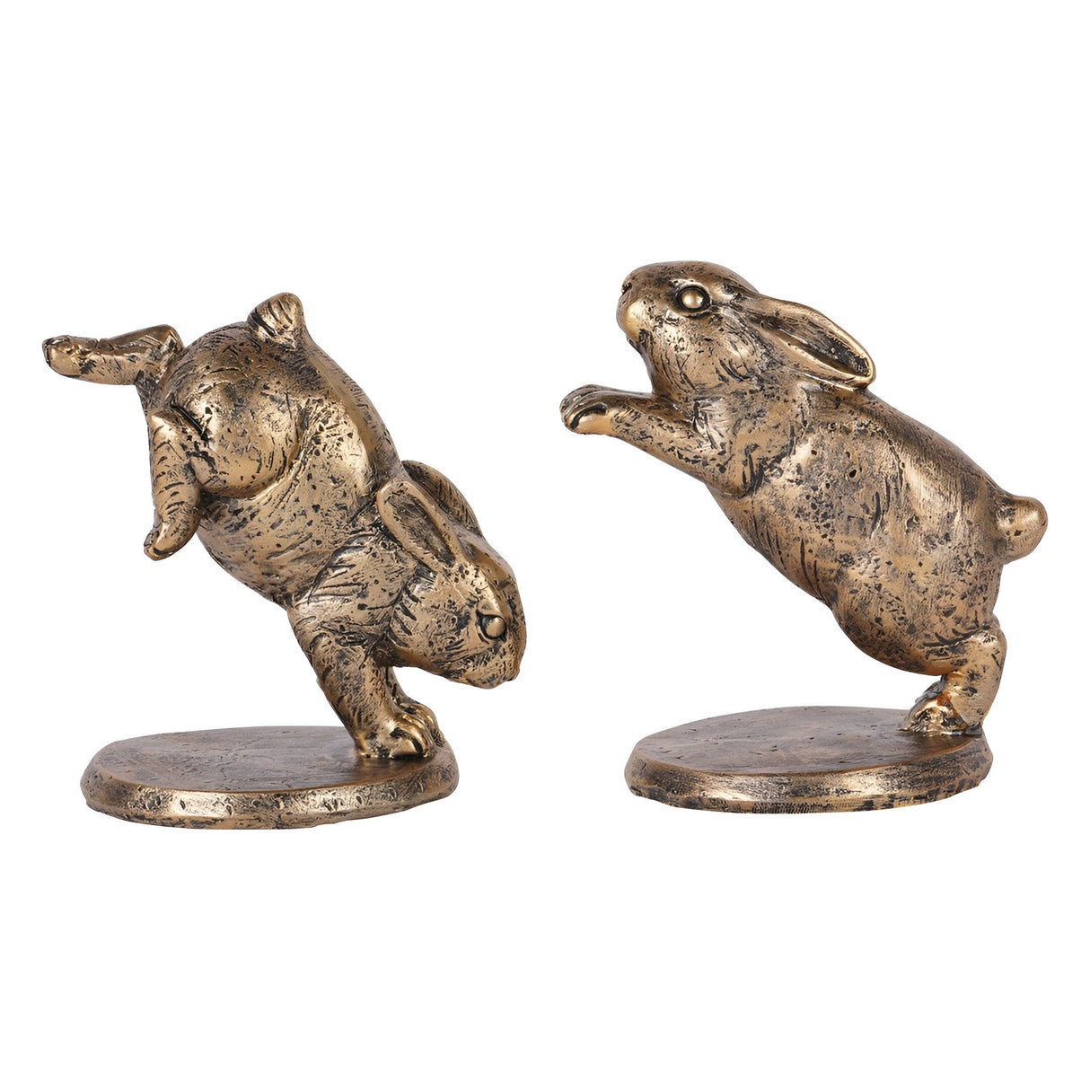 Laura Ashley Set of 2 Hopping Rabbits Figurine - 12.8cm