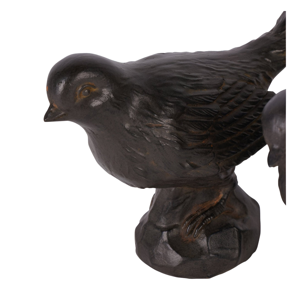 Laura Ashley Set of 2 Resin Sitting Bird Figurines - 14cm