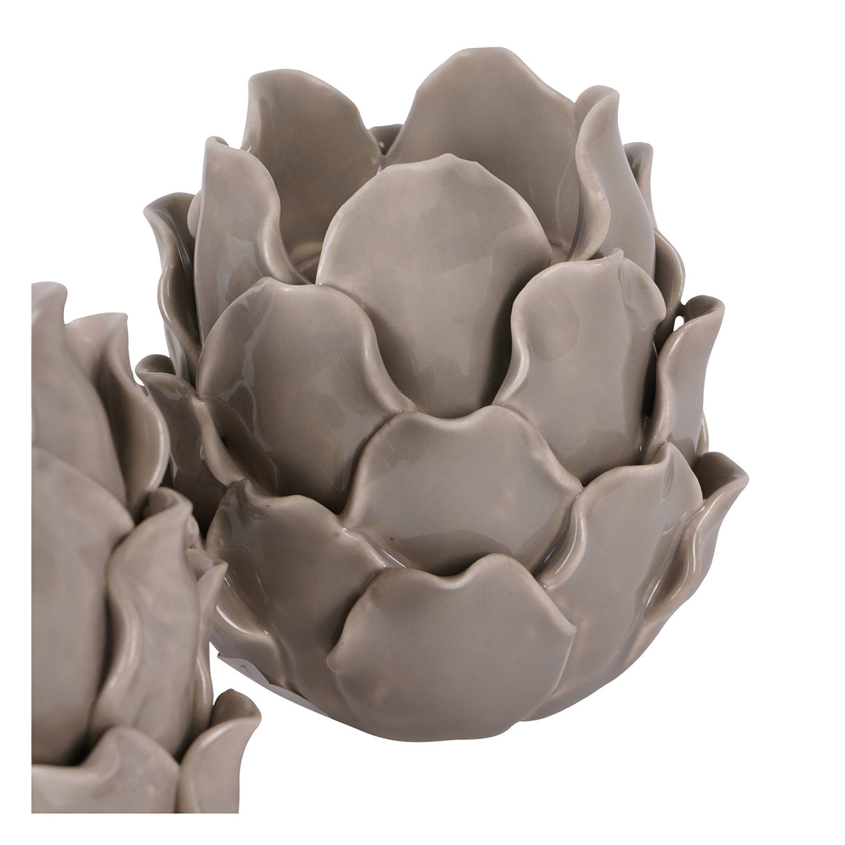 Laura Ashley Set of 3 Larkhill Artichoke Tealight Holders - Dark Dove Grey