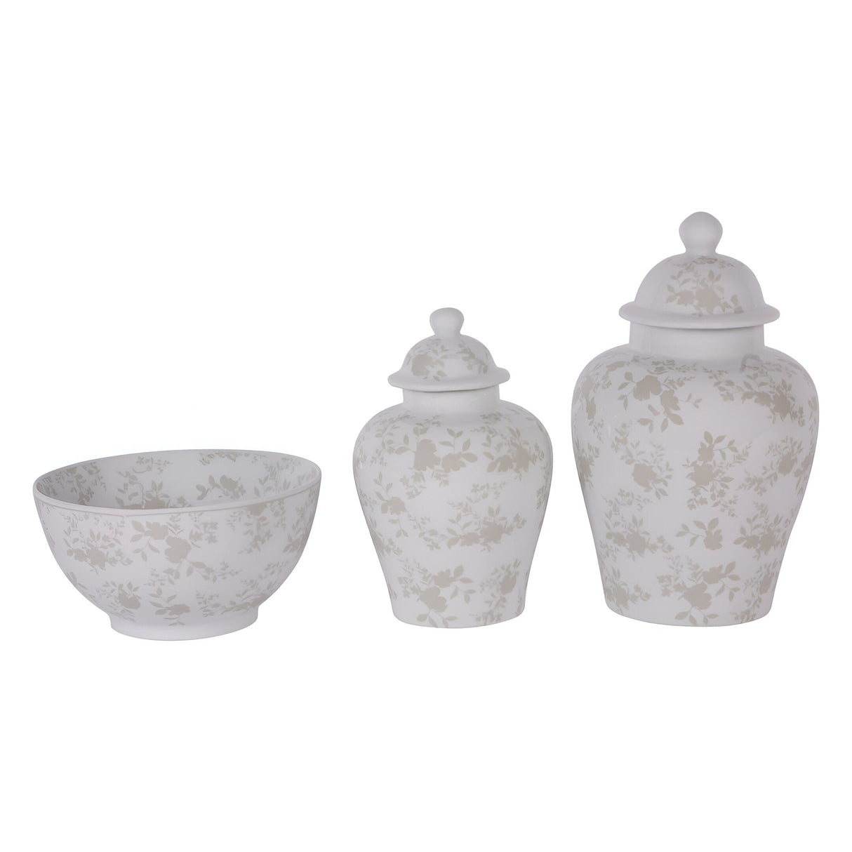 Laura Ashley Westbourne Ginger Jar 36cm - White