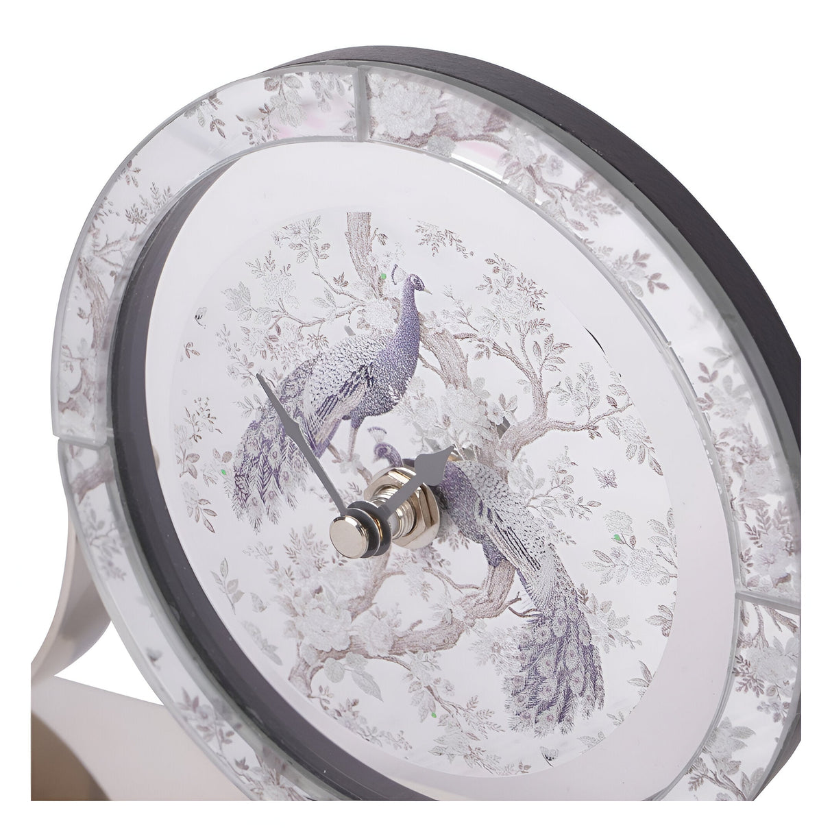 Laura Ashley Belvedere Mantel Clock - Silver