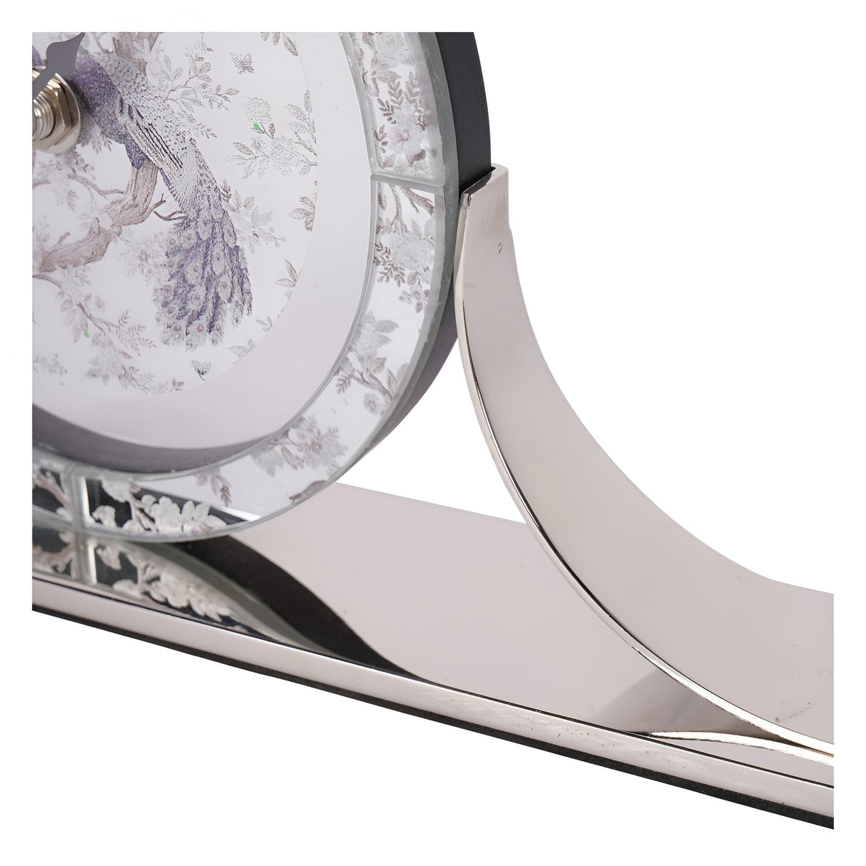 Laura Ashley Belvedere Mantel Clock - Silver