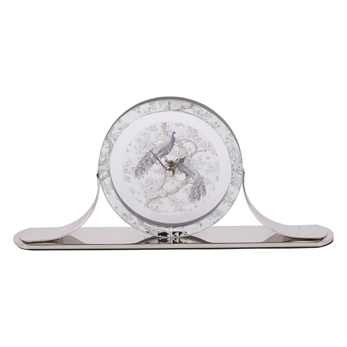Laura Ashley Belvedere Mantel Clock - Silver