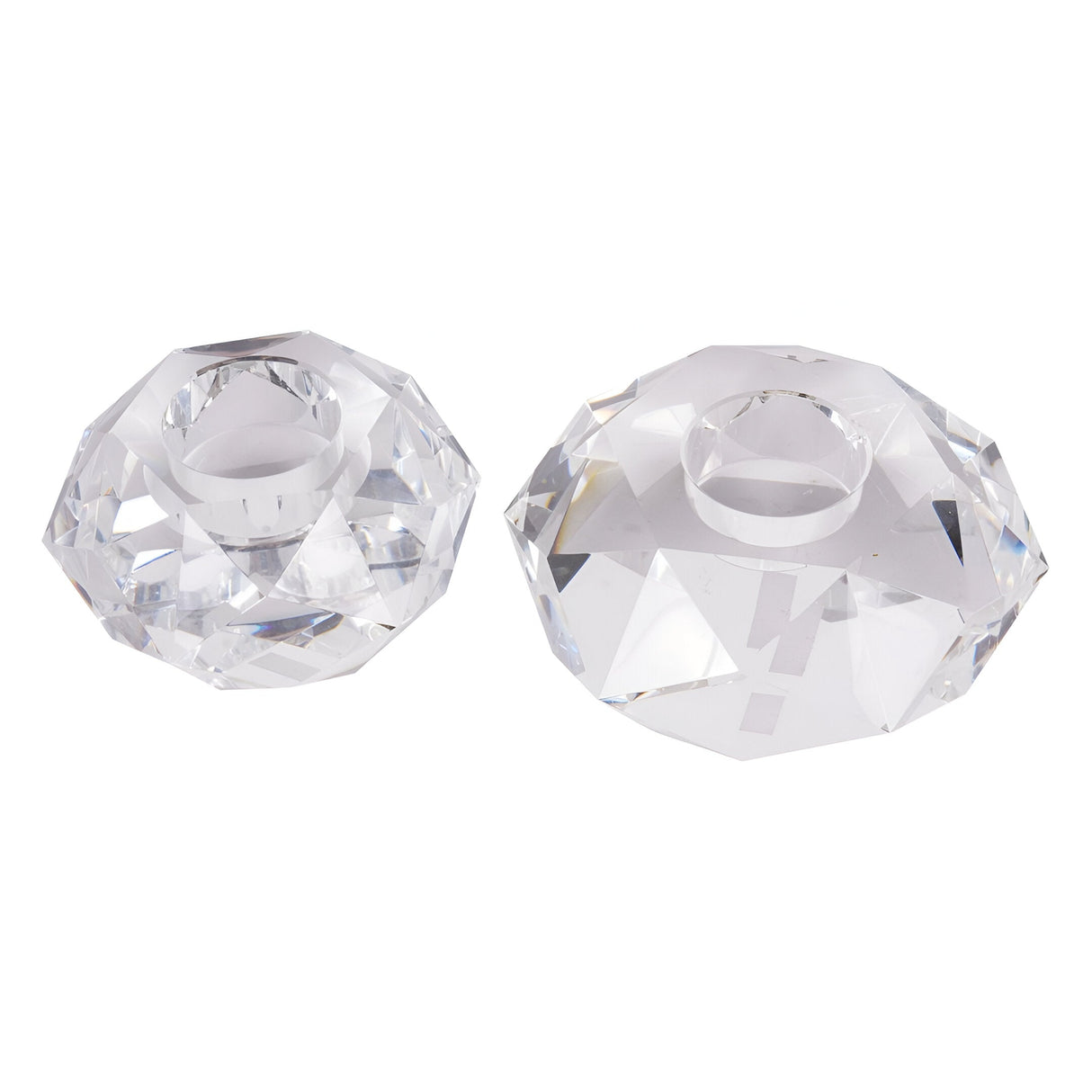 Laura Ashley Set of 2 Morcott Glass Tealight Holder - Clear