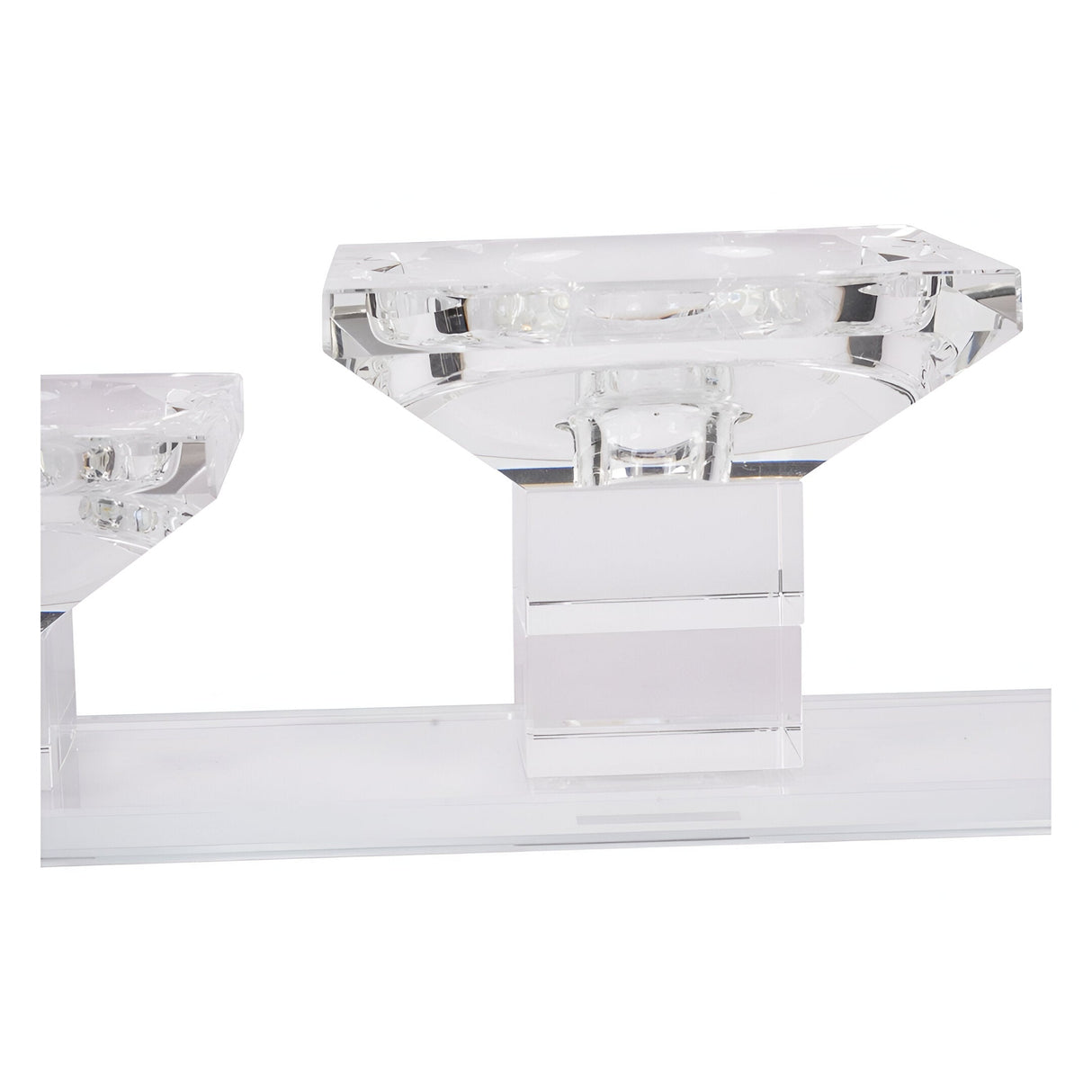 Laura Ashley Morcott 5 Head Glass Pillar Holder - Clear